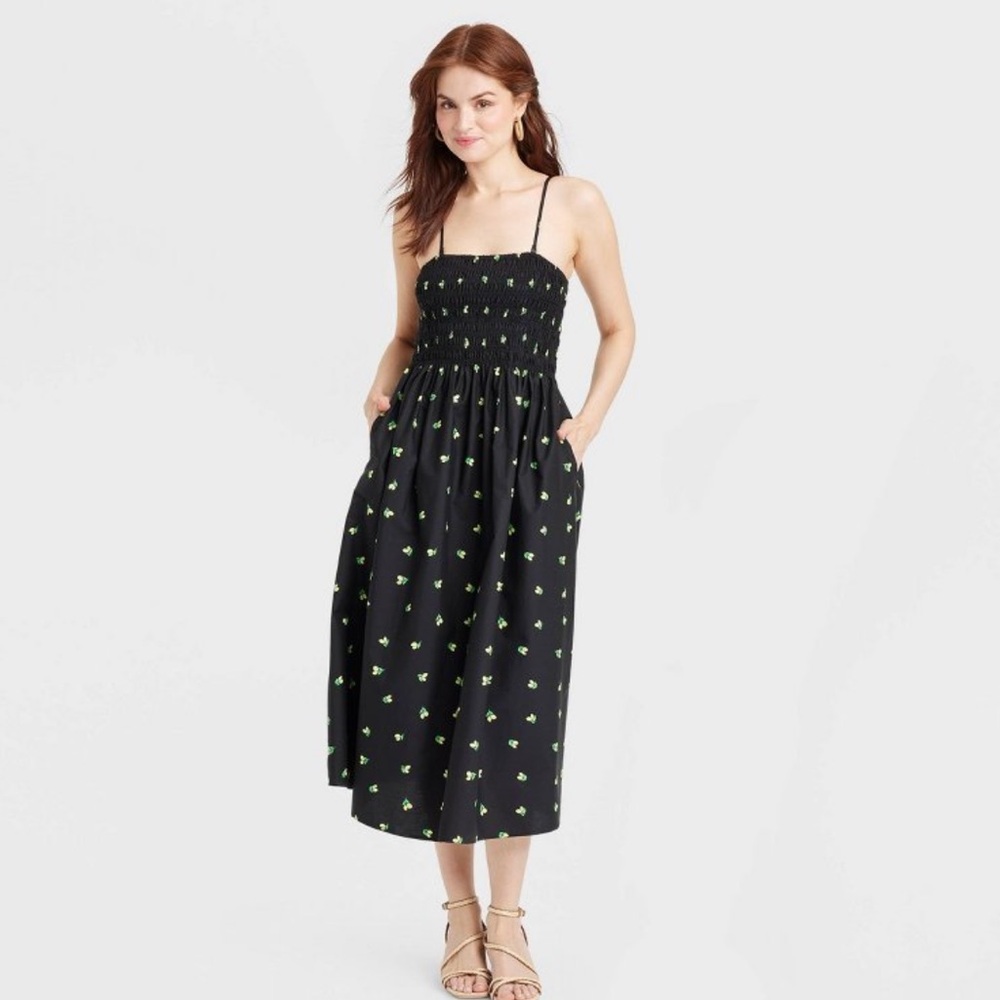 NWT Smocked midi sundress